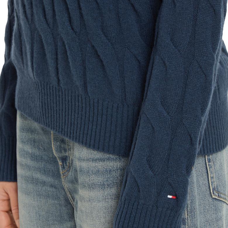 Tommy Hilfiger Kadın Gri Triko