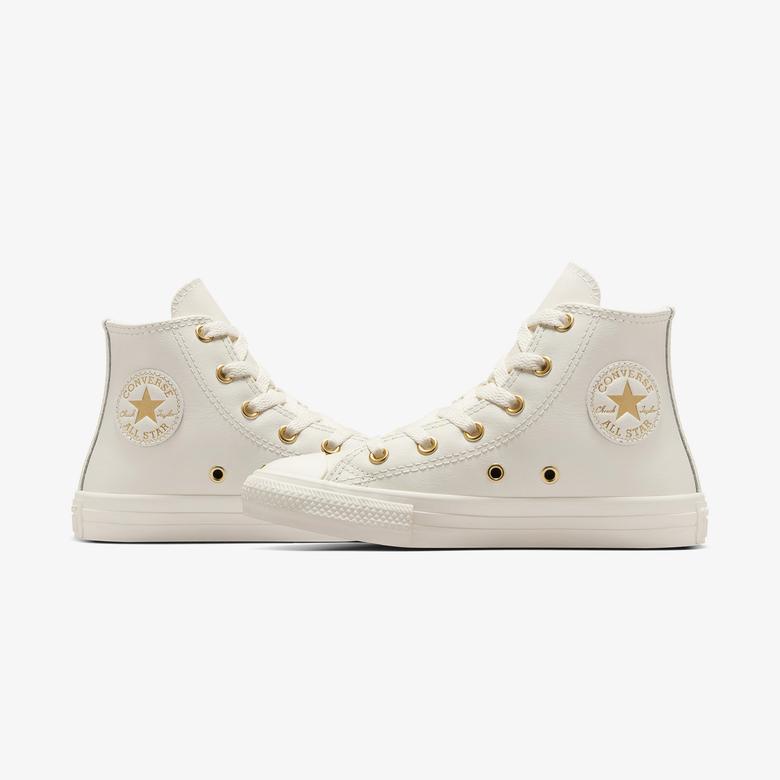 Converse Chuck Taylor All Star Taylored Lux Çocuk Krem Deri Sneaker