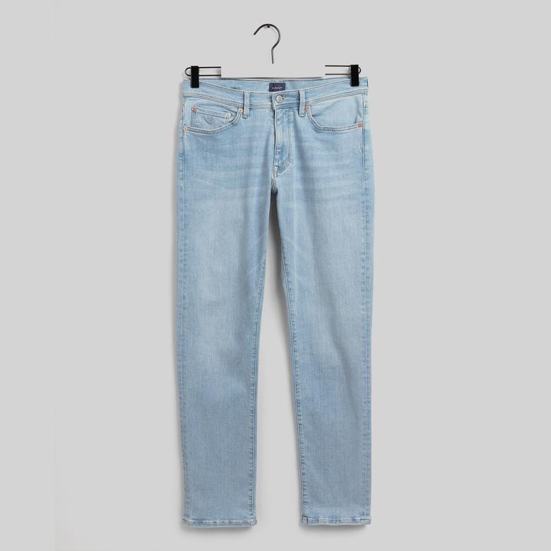 Gant Erkek Mavi Extra Slim Fit Jean Pantolon