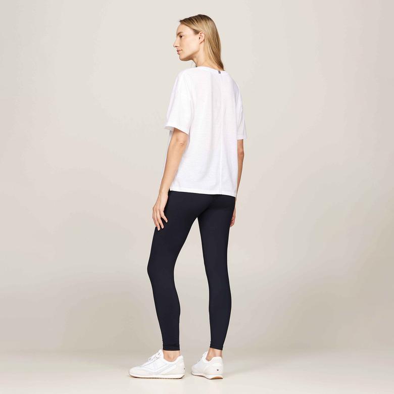 Tommy Hilfiger Kadın Beyaz T-Shirt