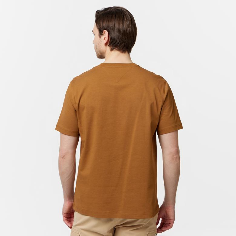 Tommy Hilfiger Erkek Kahverengi T-Shirt