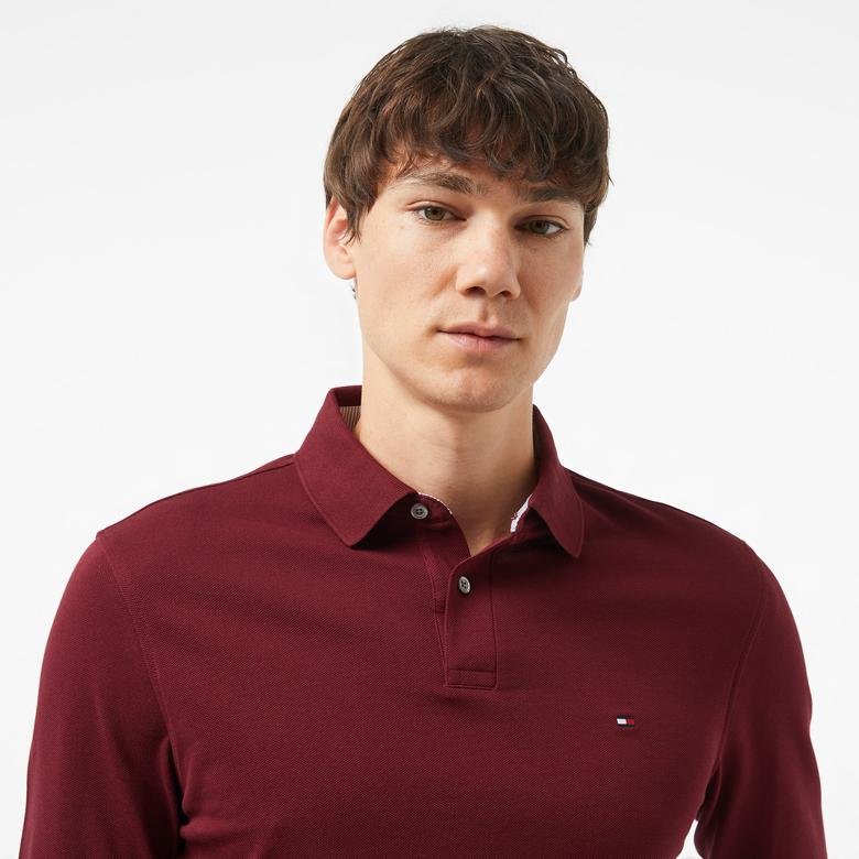 Tommy Hilfiger Erkek Mor Polo