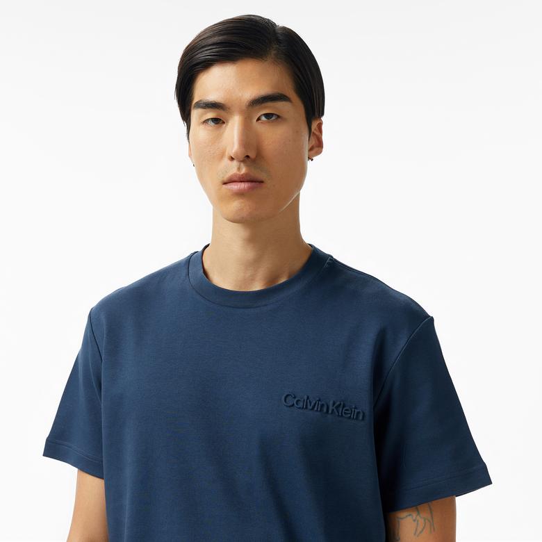 Calvin Klein Erkek Mavi T-Shirt