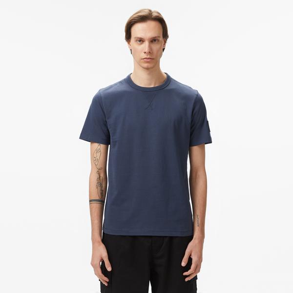 Calvin Klein Jeans Erkek Mavi T-Shirt