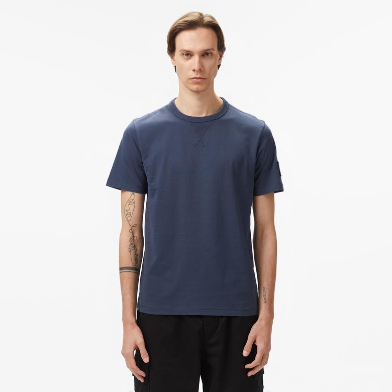 Calvin Klein Jeans Erkek Mavi T-Shirt