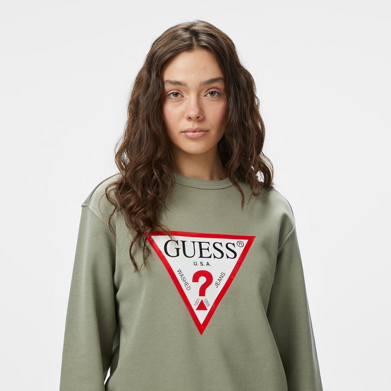 Guess Kadın Haki Sweatshirt
