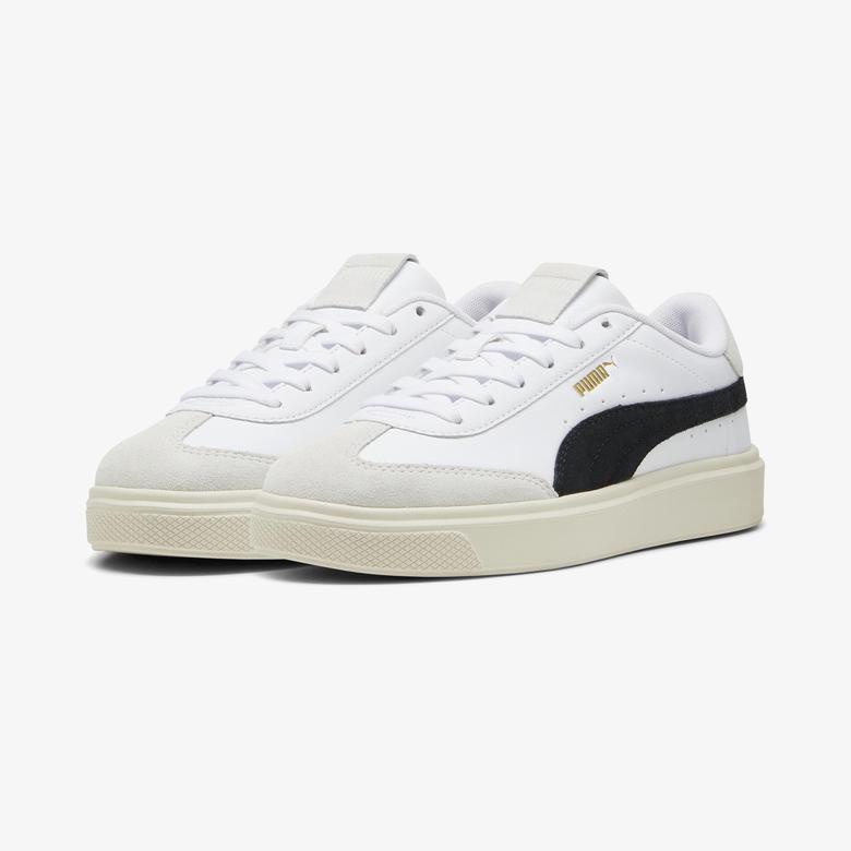 Puma Lajla T-Toe Kadın Siyah Bantlı Beyaz Sneaker