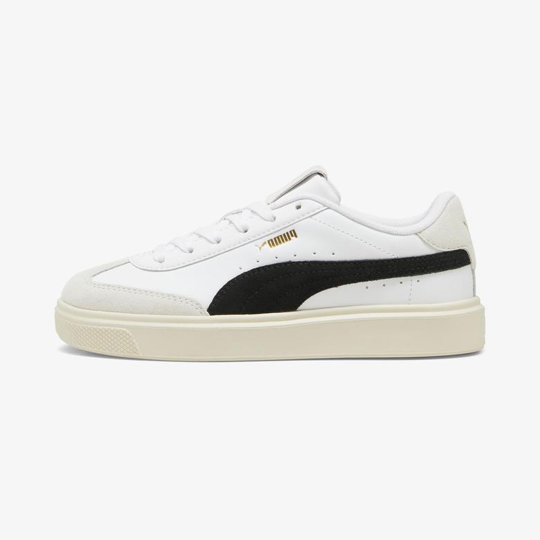 Puma Lajla T-Toe Kadın Siyah Bantlı Beyaz Sneaker