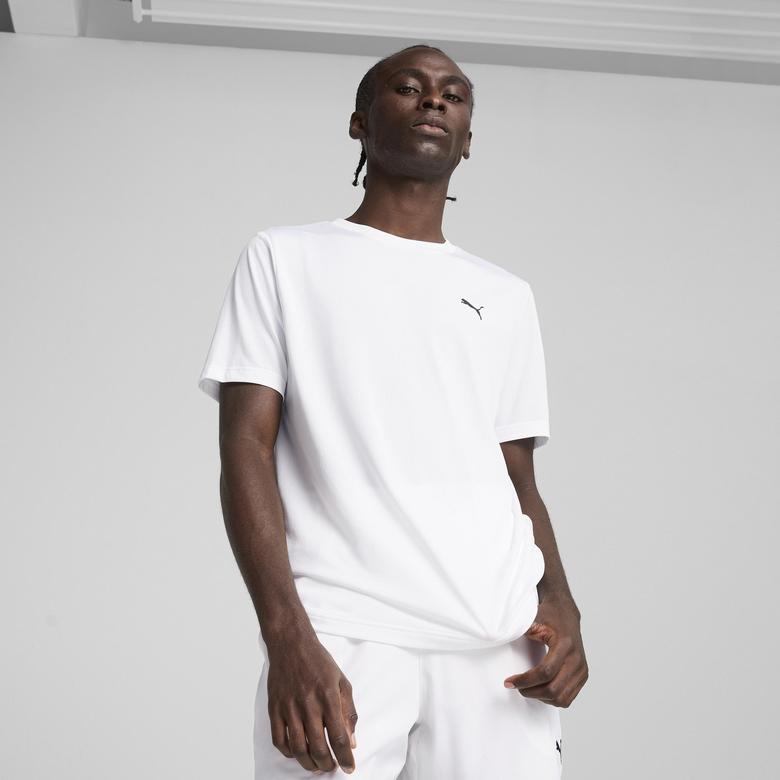 Puma Ess Small Logo Poly Erkek Beyaz T-Shirt