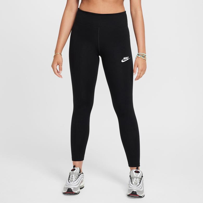 Nike Sportswear Classic Yüksek Belli Çocuk Siyah Günlük Tayt