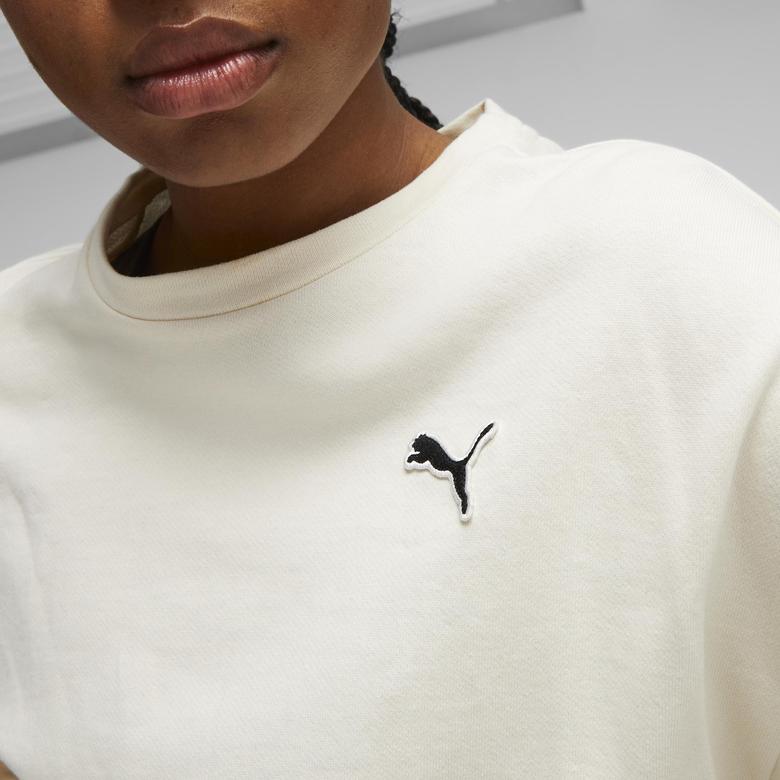 Puma Better Essentıals Crew Kadın Bej Sweatshirt