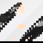 Under Armour Heat Gear Rib 1/4 Zipped Kadın Siyah Antrenman Üstü