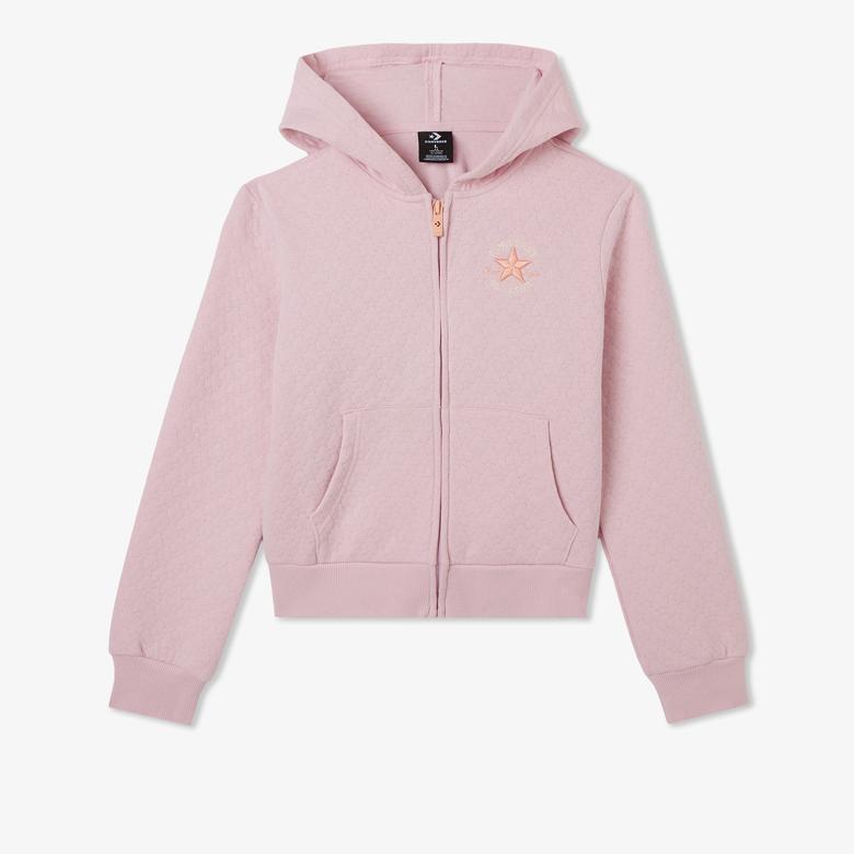 Converse Star Pointelle Çocuk Mor Sweatshirt