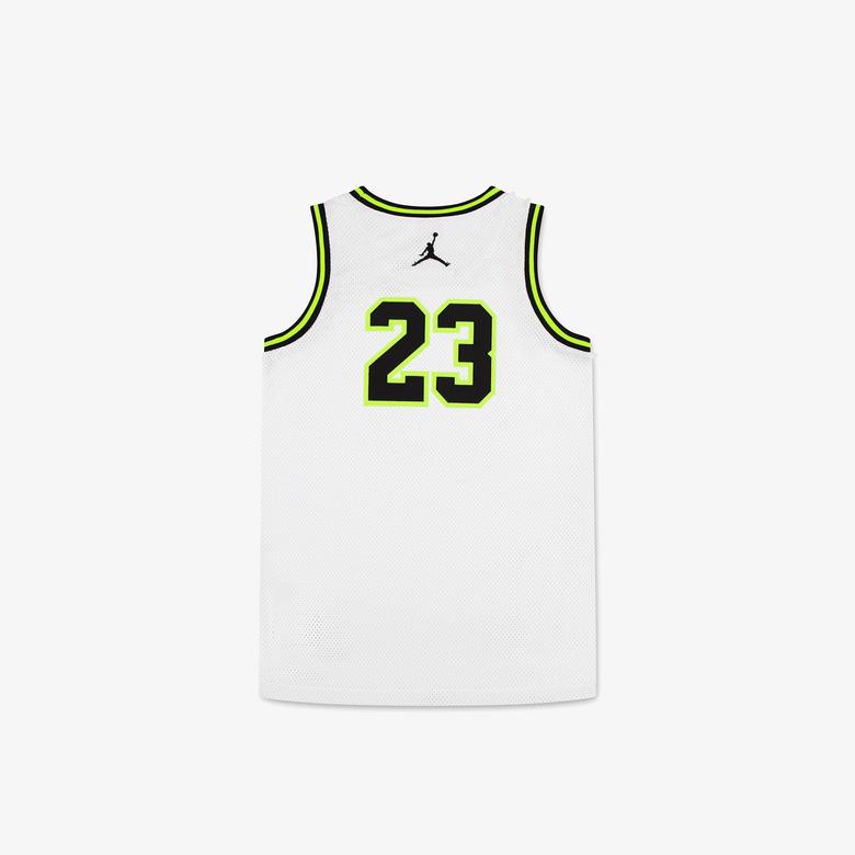 Jordan 23 Jersey Çocuk Beyaz Basketbol Forması