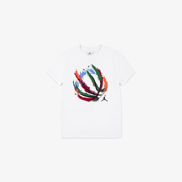 Jordan Basketball Fire Çocuk Beyaz T-Shirt
