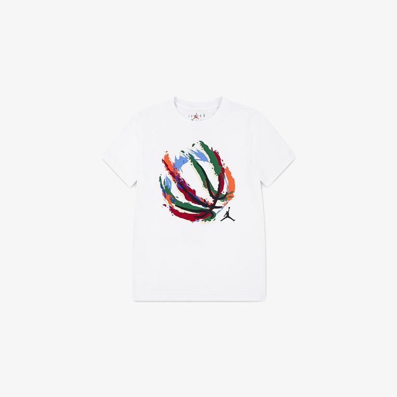Jordan Basketball Fire Çocuk Beyaz T-Shirt
