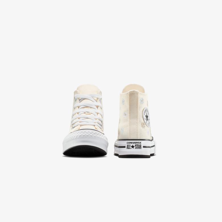 Converse Chuck Taylor All Star Platform Florals Çocuk Krem Sneaker